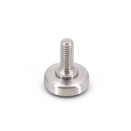 Sugatsune MKRS-32N3: 32mm Leveling Glide w/Rubber Pad - Satin Stainless Steel