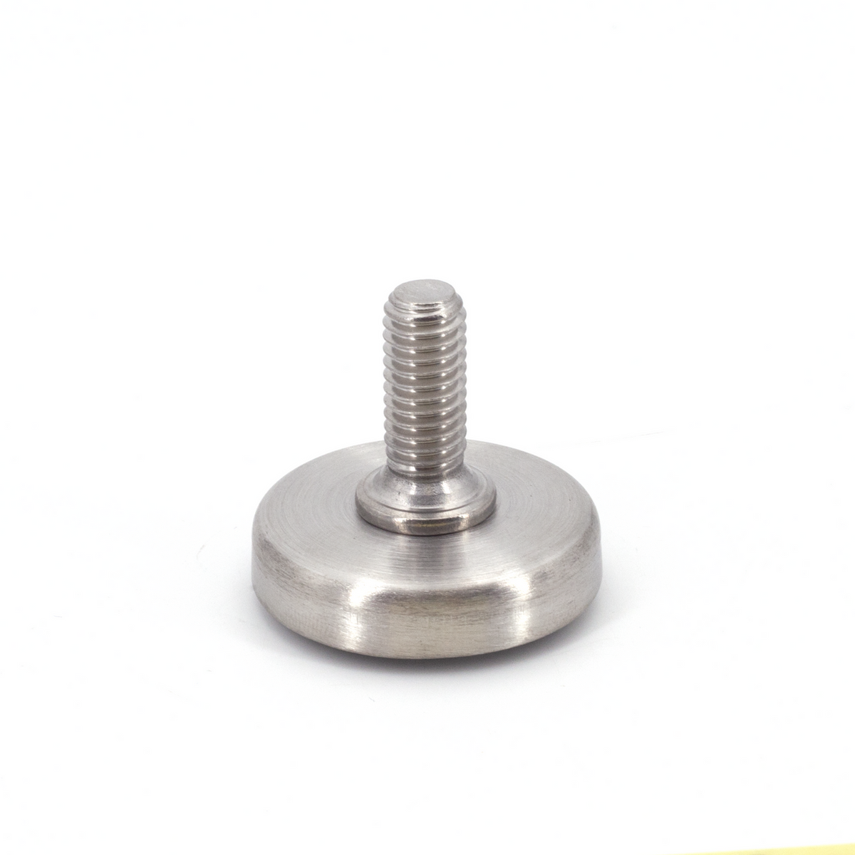 Sugatsune MKRS-40N3: 40mm Leveling Glide w/Rubber Pad - Satin Stainless Steel