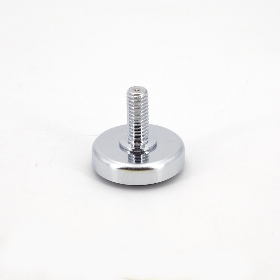 Sugatsune MKR-40: 40mm Leveling Glide w/Rubber Pad - Polished Chrome