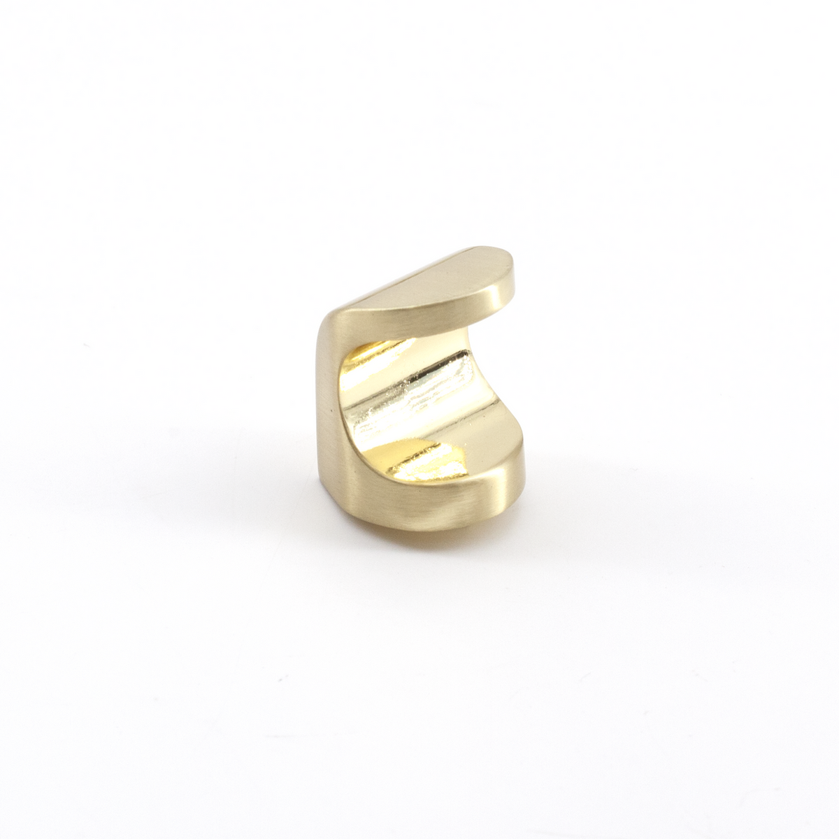 Sugatsune MKZ-L-SB: 20mm Thumb Cabinet Knob - Satin Brass