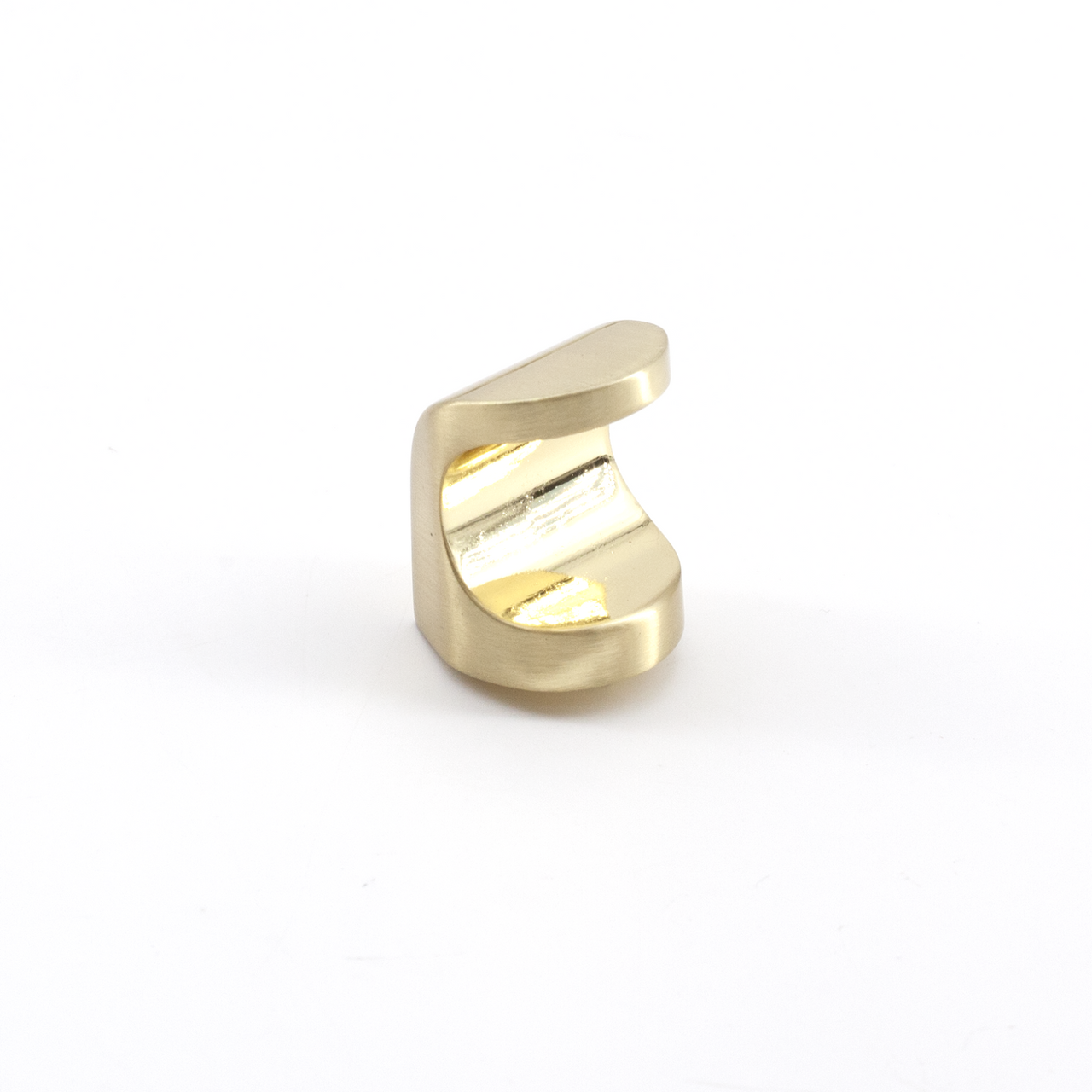 Sugatsune MKZ-L-SB: 20mm Thumb Cabinet Knob - Satin Brass