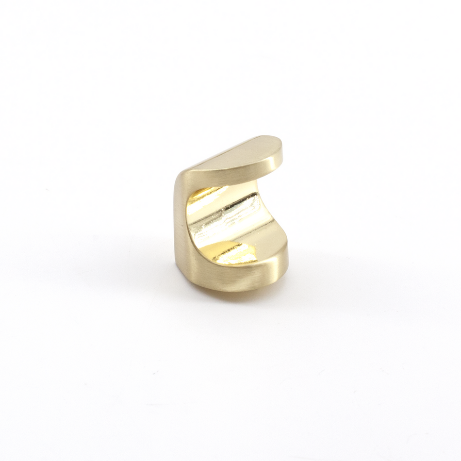 Sugatsune MKZ-L-SB: 20mm Thumb Cabinet Knob - Satin Brass