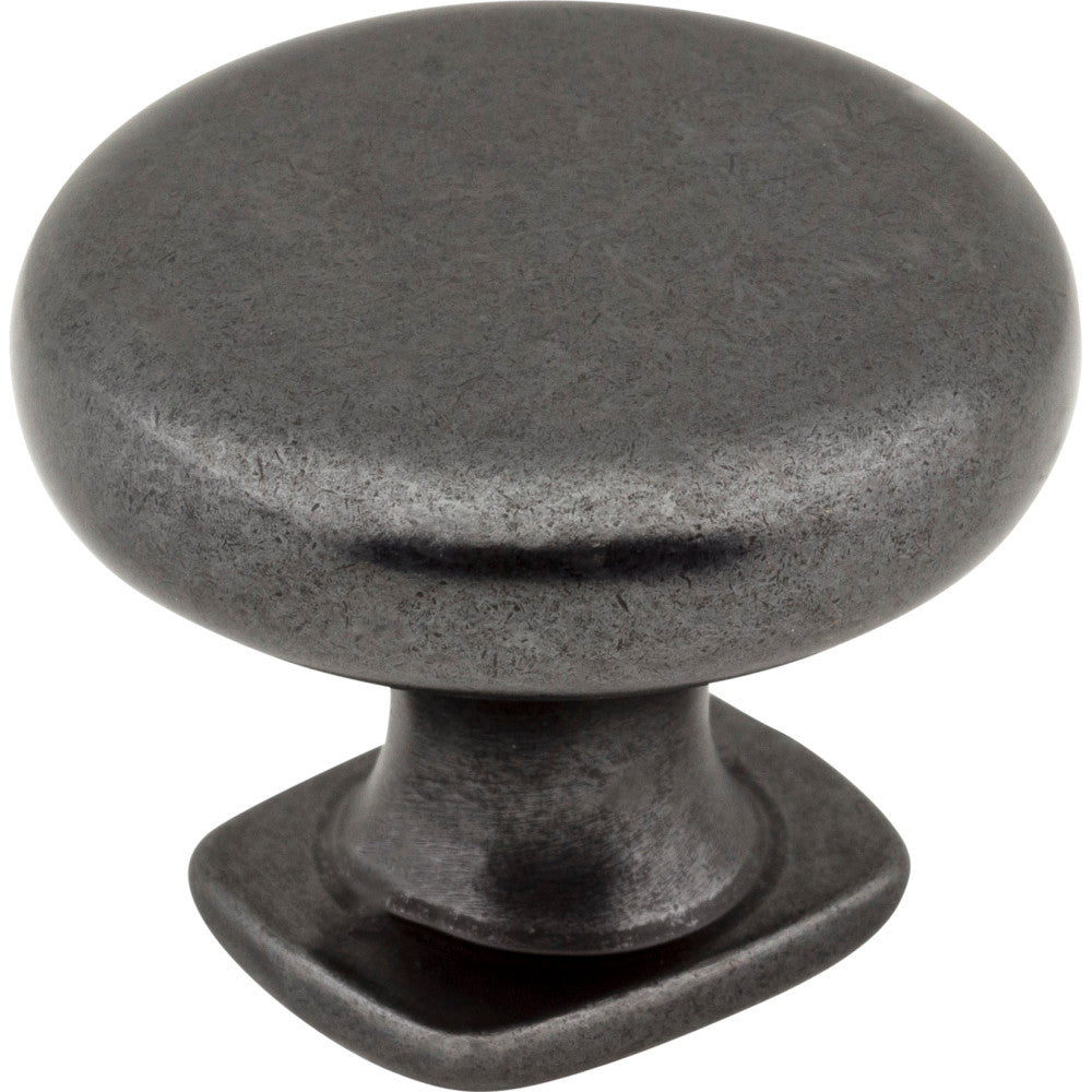 Jeffrey Alexander MO6303DACM: 1-3/8" Belcastel 1 Round Cabinet Knob - Gun Metal