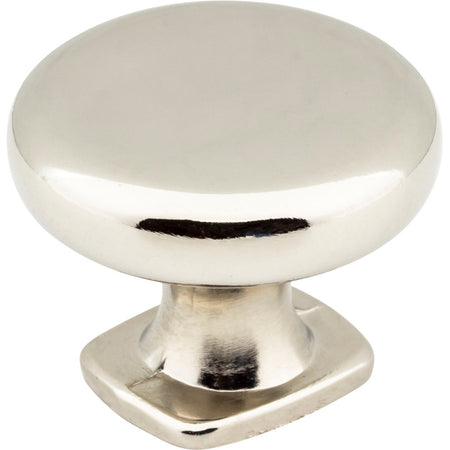 Jeffrey Alexander MO6303NI: 1-3/8" Belcastel 1 Round Cabinet Knob - Polished Nickel