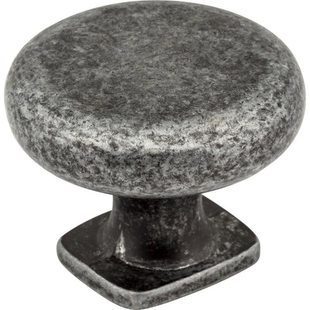 Jeffrey Alexander MO6303SIM-D: 1-3/8" Belcastel 1 Round Cabinet Knob - Distressed Antique Silver