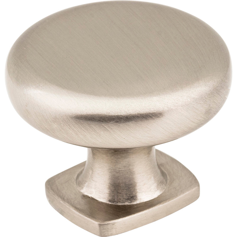 Jeffrey Alexander MO6303SN: 1-3/8" Belcastel 1 Round Cabinet Knob - Satin Nickel