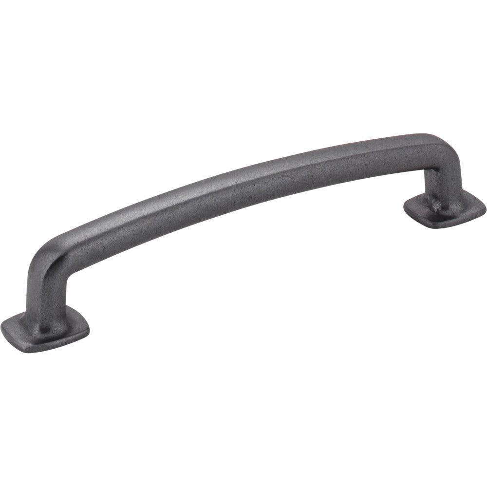 Jeffrey Alexander MO6373-128DACM: 128mm cc Belcastel 1 D-Handle Cabinet Pull - Gun Metal