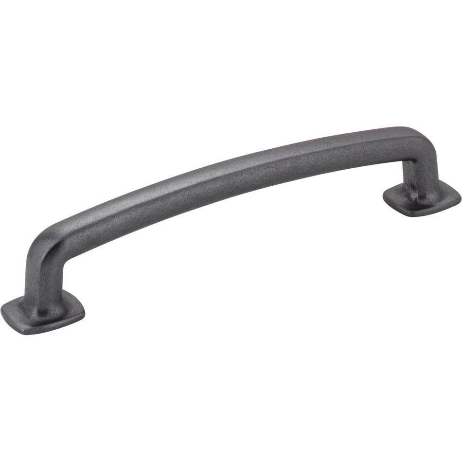 Jeffrey Alexander MO6373-128DACM: 128mm cc Belcastel 1 D-Handle Cabinet Pull - Gun Metal
