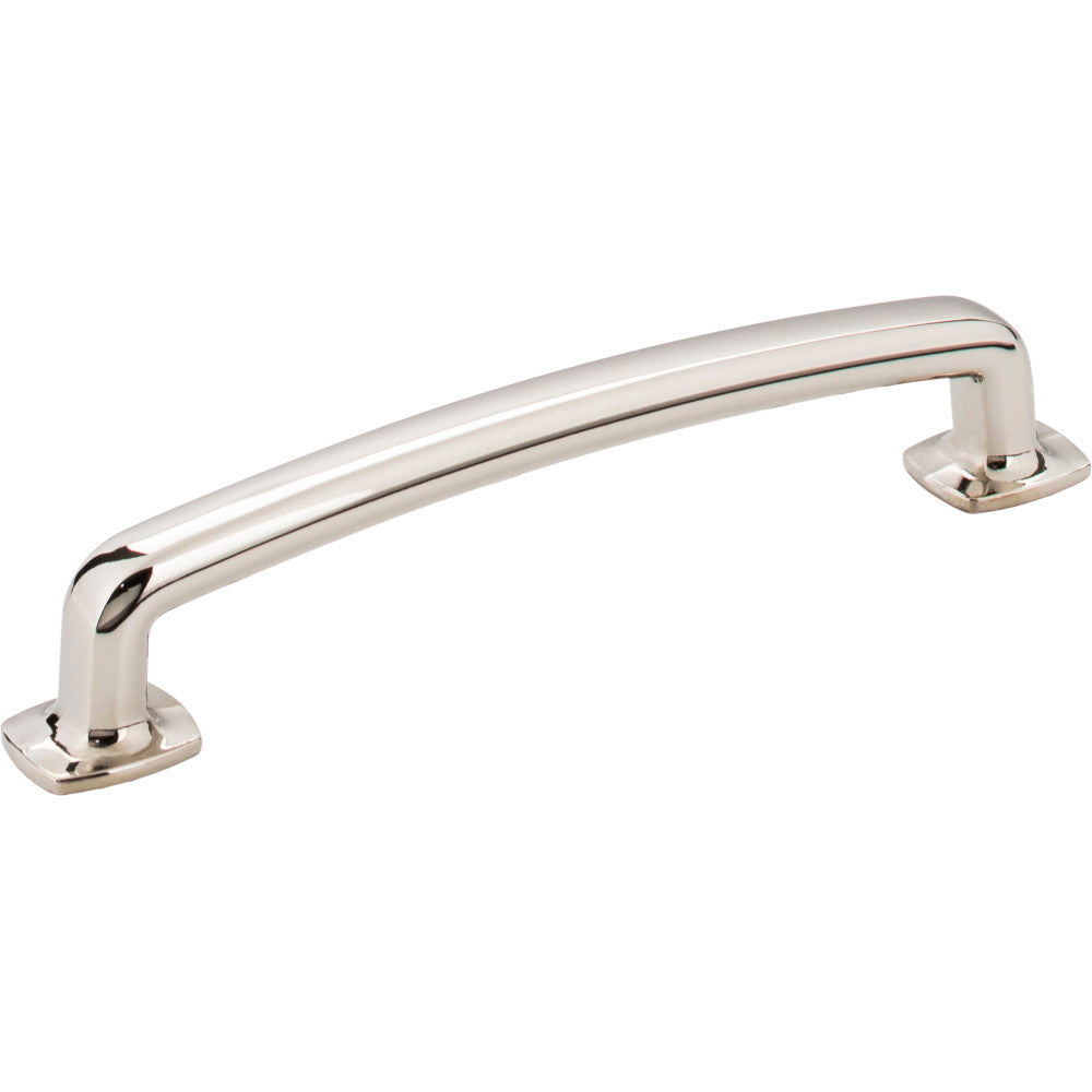 Jeffrey Alexander MO6373-128NI: 128mm cc Belcastel 1 D-Handle Cabinet Pull - Polished Nickel