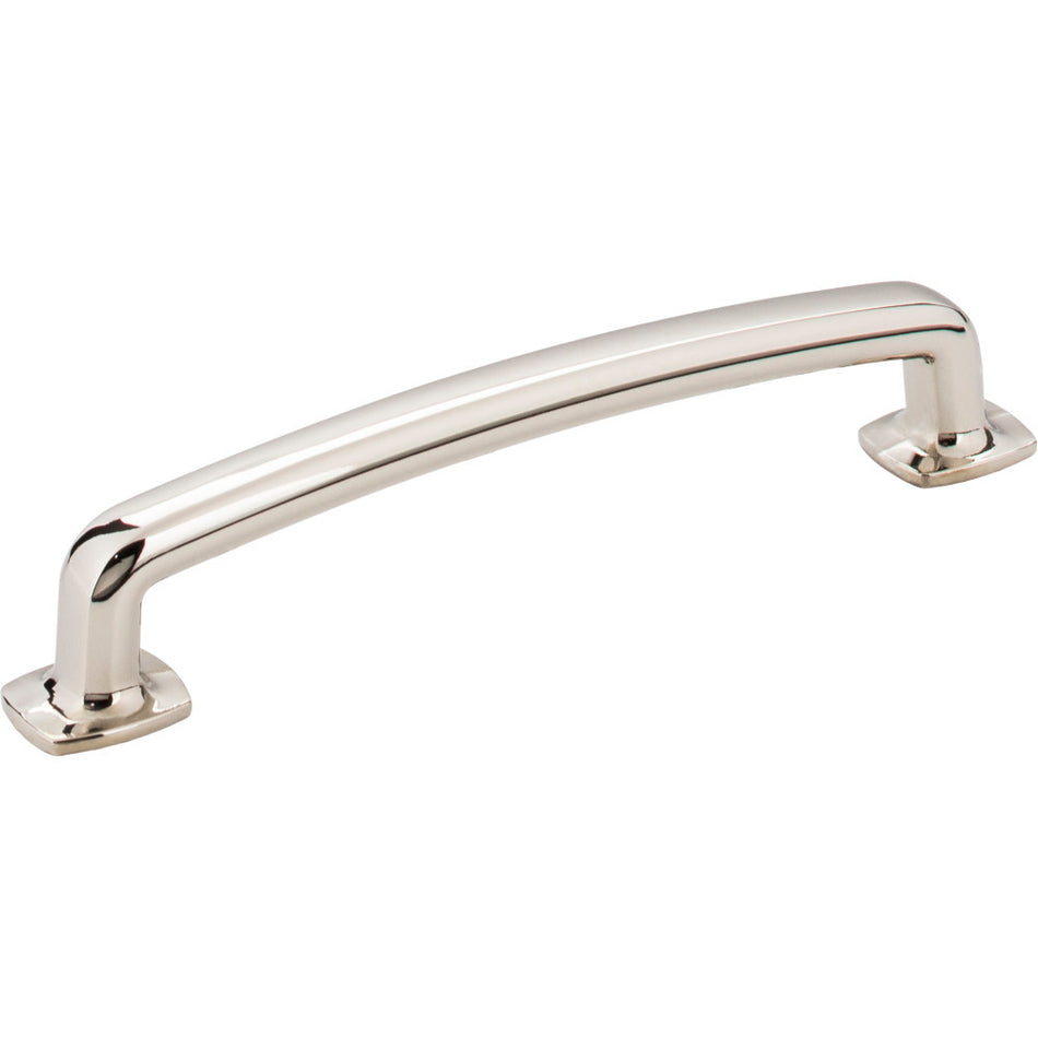 Jeffrey Alexander MO6373-128NI: 128mm cc Belcastel 1 D-Handle Cabinet Pull - Polished Nickel