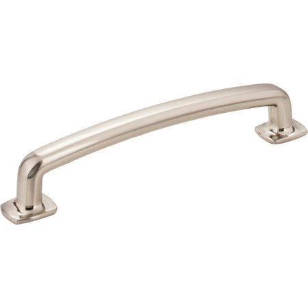 Jeffrey Alexander MO6373-128SN: 128mm cc Belcastel 1 D-Handle Cabinet Pull - Satin Nickel