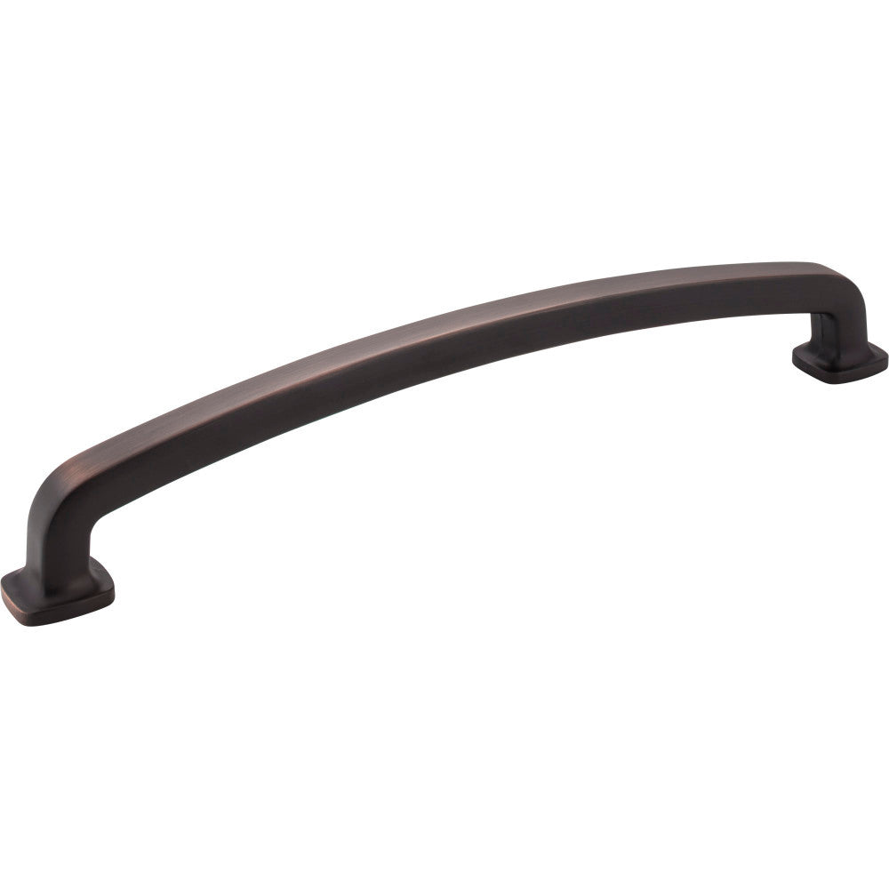 Jeffrey Alexander MO6373-12DBAC: 12" cc Belcastel 1 D-Handle Appliance Pull - Brushed Oil Rubbed Bronze