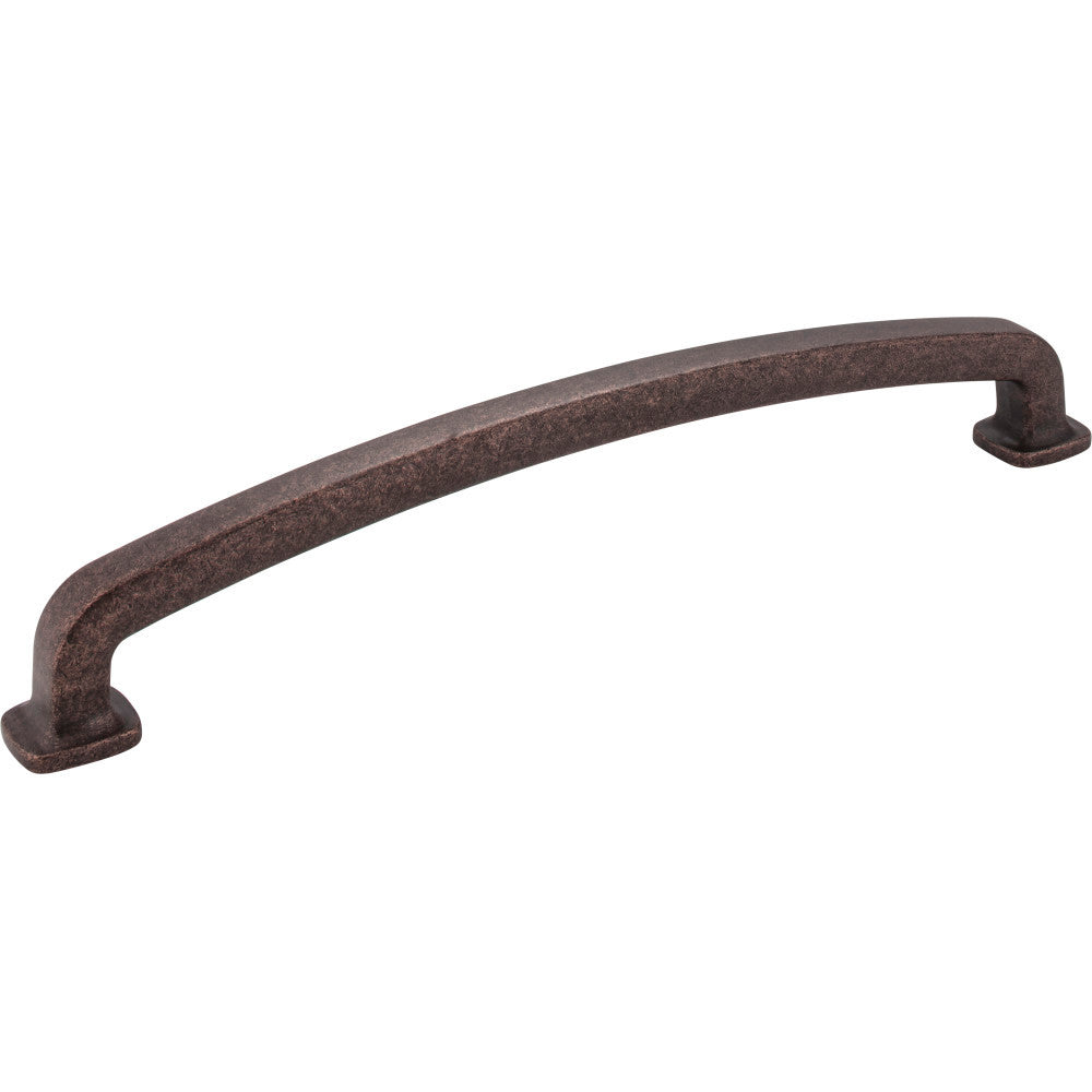 Jeffrey Alexander MO6373-12DMAC: 12" cc Belcastel 1 D-Handle Appliance Pull - Distressed Oil Rubbed Bronze