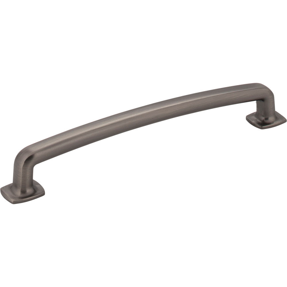 Jeffrey Alexander MO6373-160BNBDL: 160mm cc Belcastel 1 D-Handle Cabinet Pull - Brushed Pewter