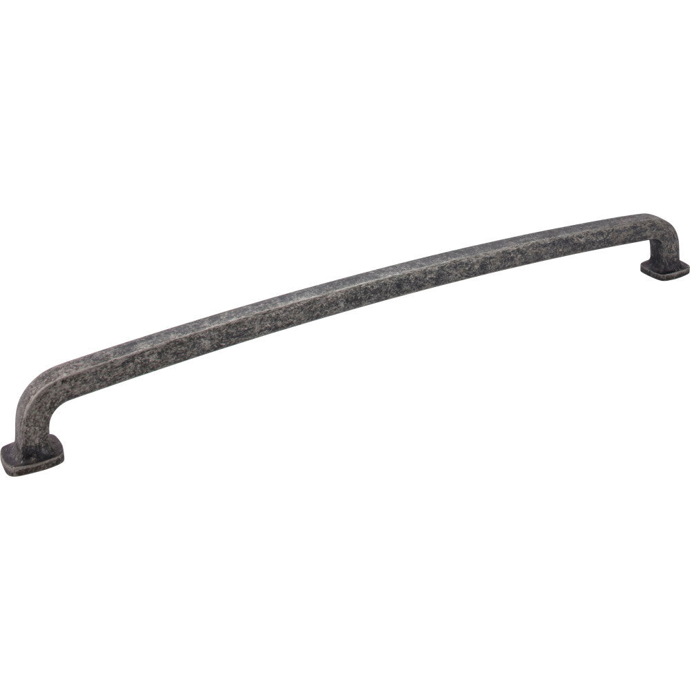 Jeffrey Alexander MO6373-18SIM-D: 18" cc Belcastel 1 D-Handle Appliance Pull - Distressed Antique Silver