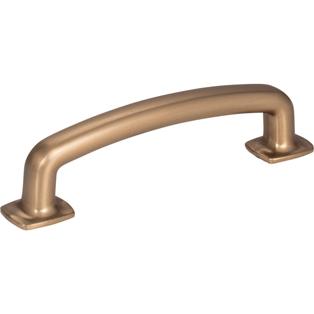 Jeffrey Alexander MO6373SBZ: 96mm cc Belcastel 1 D-Handle Cabinet Pull - Satin Bronze