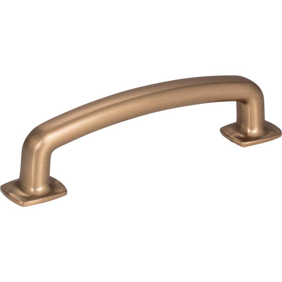 Jeffrey Alexander MO6373SBZ: 96mm cc Belcastel 1 D-Handle Cabinet Pull - Satin Bronze