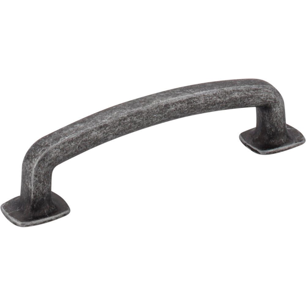 Jeffrey Alexander MO6373SIM-D: 96mm cc Belcastel 1 D-Handle Cabinet Pull - Distressed Antique Silver