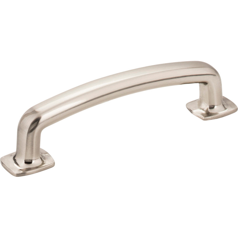 Jeffrey Alexander MO6373SN: 96mm cc Belcastel 1 D-Handle Cabinet Pull - Satin Nickel