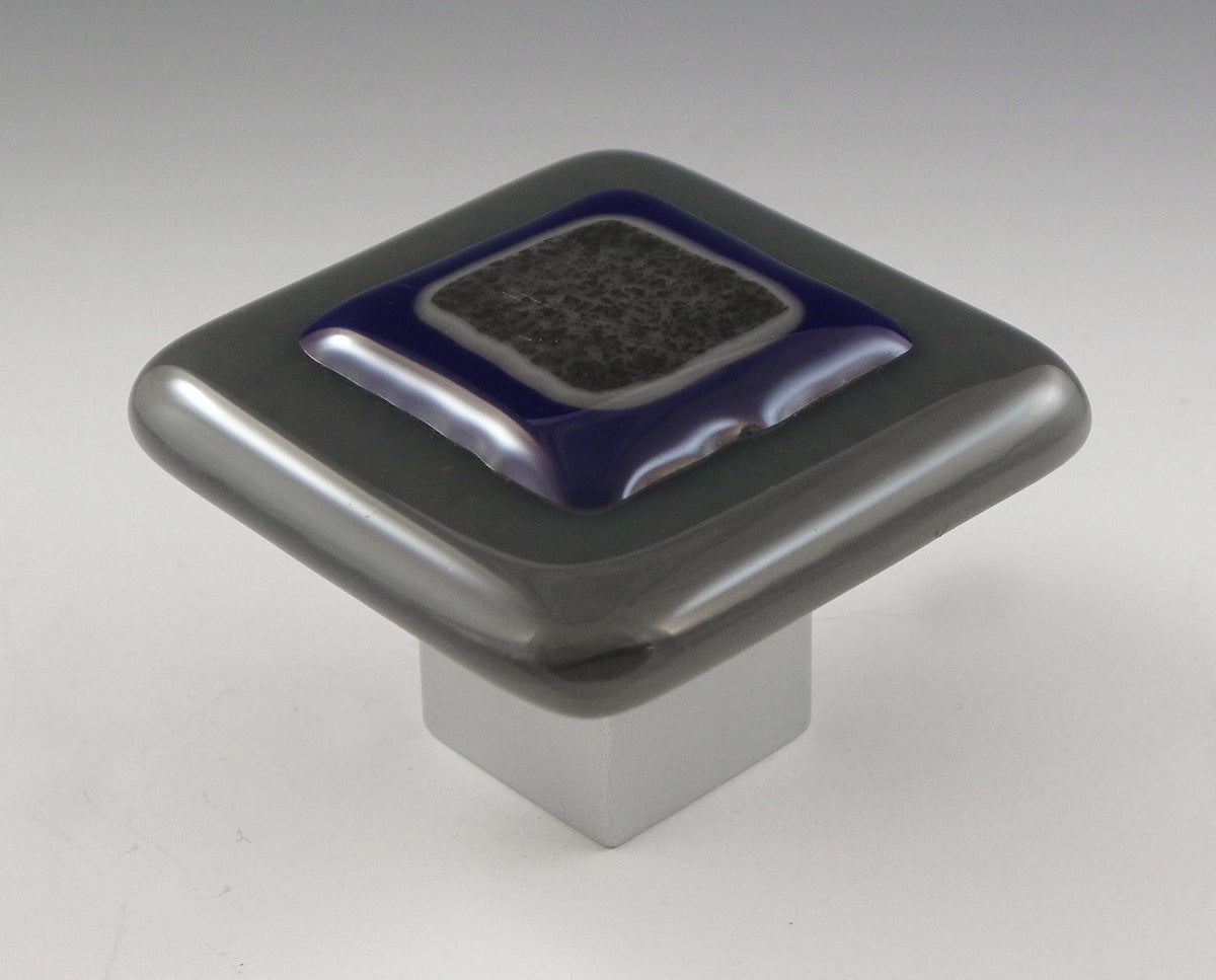 Grace White MR1: Mariner 1 Cabinet Knob - Blue/Silver/Grey