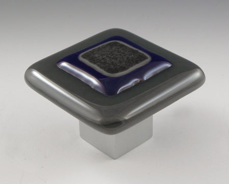 Grace White MR1: Mariner 1 Cabinet Knob - Blue/Silver/Grey