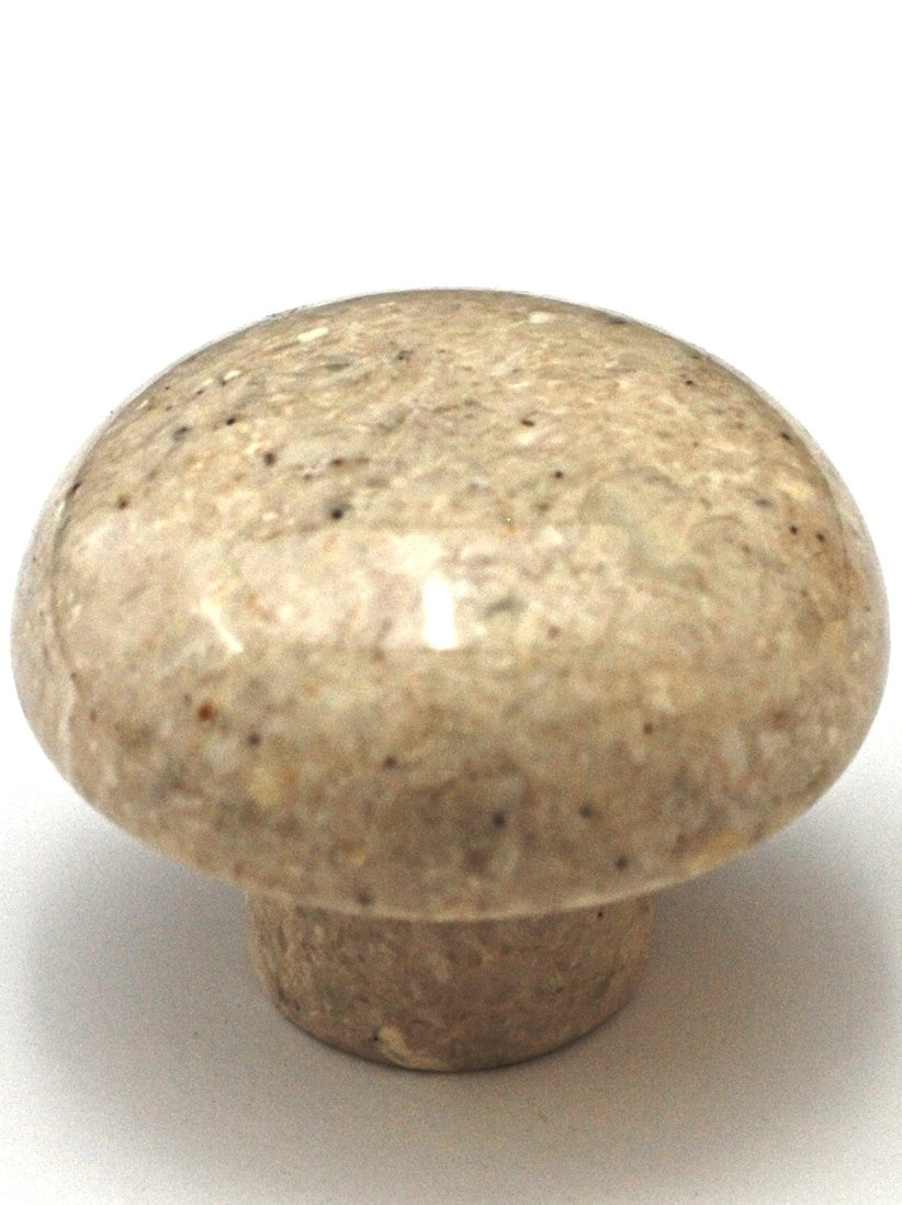 Cal Crystal MY-1: 1-5/8" Sphere Marble Cabinet Knob - Beige