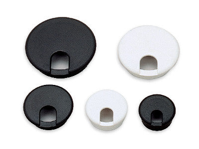 Sugatsune S76/BLK: 77mm Round Cable Grommet - Black