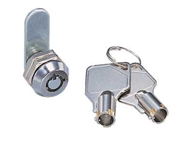 Sugatsune NAL-S-2: 15mm Mini Cam Lock for Sheet Metal Door - Polished Chrome