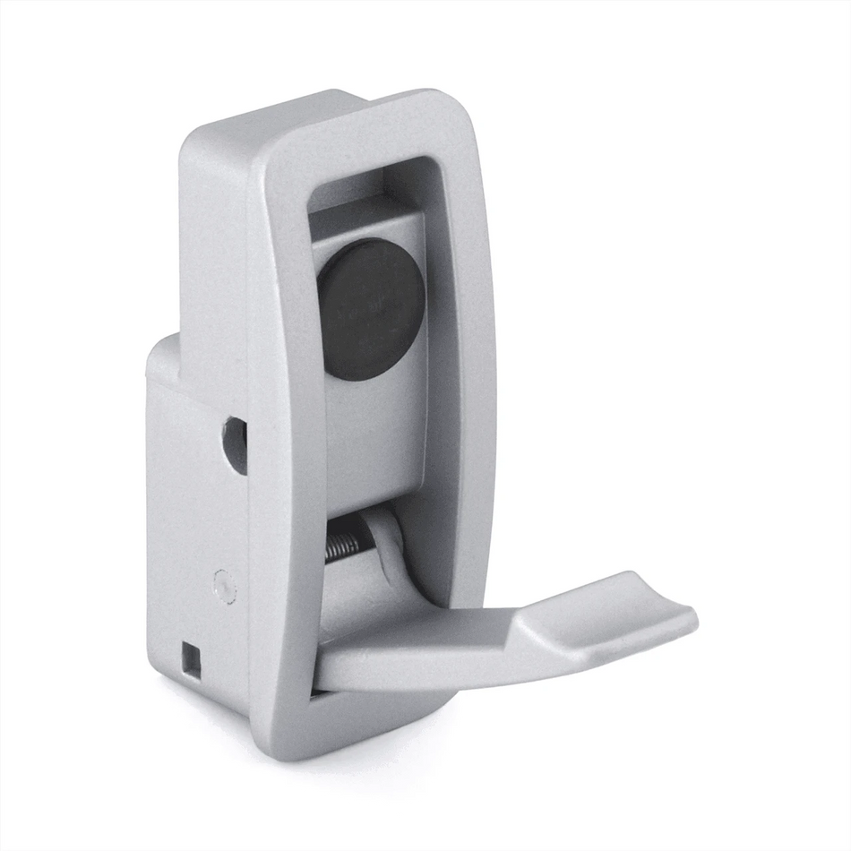Sugatsune NF-60D-MSL: 60mm Recessed Soft Close Hook - Metallic Silver
