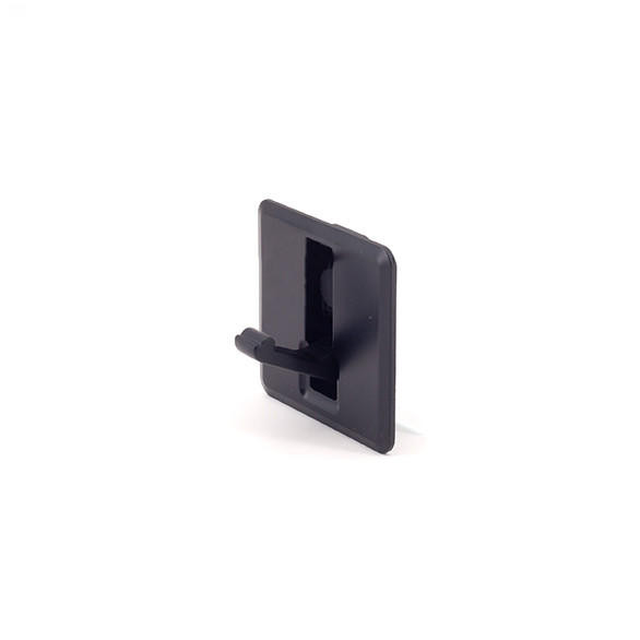 Sugatsune NF-K52-BL: 2" Square Retractable Recessed Hook - Black