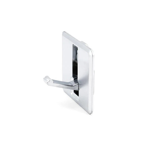 Sugatsune NF-K64-SCR: 2-1/2" Square Retractable Recessed Hook - Satin Chrome