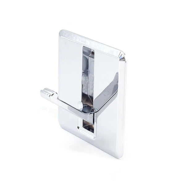 Sugatsune NF-K77-CR: 3" Square Retractable Recessed Hook - Polished Chrome