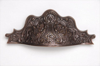 Notting Hill NHBP-808-DB: 3" cc Kensington Cup Cabinet Pull - Dark Brass