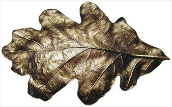 Notting Hill NHBP-844-AB: 3" cc Oak Leaf Cup Cabinet Pull - Antique Brass