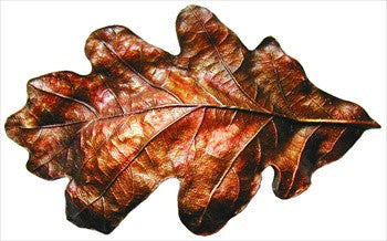 Notting Hill NHBP-844-BHT: 3" cc Oak Leaf Cup Cabinet Pull - Brass