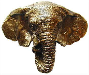 Notting Hill NHBP-853-AB: 3" cc Goliath (Elephant) Cup Cabinet Pull - Antique Brass