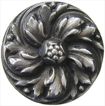 Notting Hill NHK-100-AP: Chrysanthemum Cabinet Knob - Antique Pewter