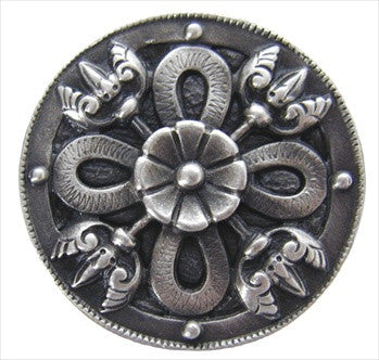 Notting Hill NHK-103-AP: Celtic Shield Cabinet Knob - Antique Pewter