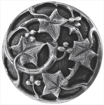 Notting Hill NHK-105-AP: Ivy With Berries Cabinet Knob - Antique Pewter