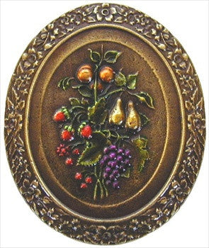 Notting Hill NHK-113-BHT: Fruit Bouquet Cabinet Knob - Brass