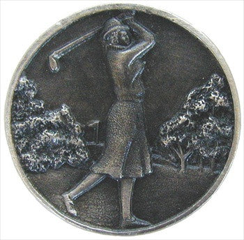 Notting Hill NHK-131-AP: Lady Of The Links Cabinet Knob - Antique Pewter