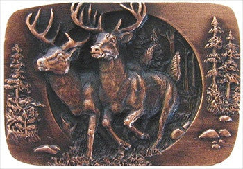 Notting Hill NHK-136-AC: Bucks On The Run Cabinet Knob - Antique Copper