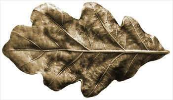 Notting Hill NHK-144-AB: Oak Leaf Cabinet Knob - Antique Brass