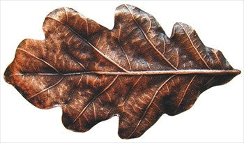Notting Hill NHK-144-AC: Oak Leaf Cabinet Knob - Antique Copper