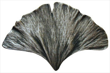 Notting Hill NHK-147-AP: Ginkgo Leaf Cabinet Knob - Antique Pewter