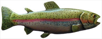Notting Hill NHK-148-PHT-R: Notting Hill Rainbow Trout Cabinet Knob (right side/faces left) - Pewter