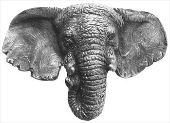 Notting Hill NHK-153-AP: Goliath (Elephant) Cabinet Knob - Antique Pewter