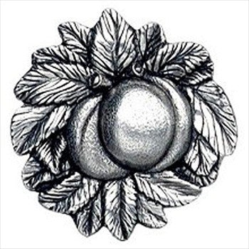 Notting Hill NHK-154-BP: Georgia Peach Cabinet Knob - Brilliant Pewter