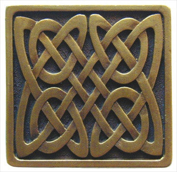 Notting Hill NHK-157-AB: Celtic Isles Cabinet Knob - Antique Brass