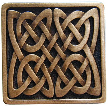Notting Hill NHK-157-AC: Celtic Isles Cabinet Knob - Antique Copper